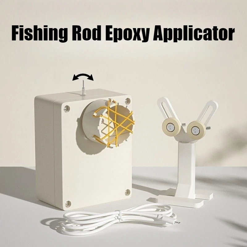 0‑40Rpm Electric Epoxy Resin Rotating Gluing Machine Fishing Rod Winding Applicator Adjustable Rack for Handcraft Coating Work