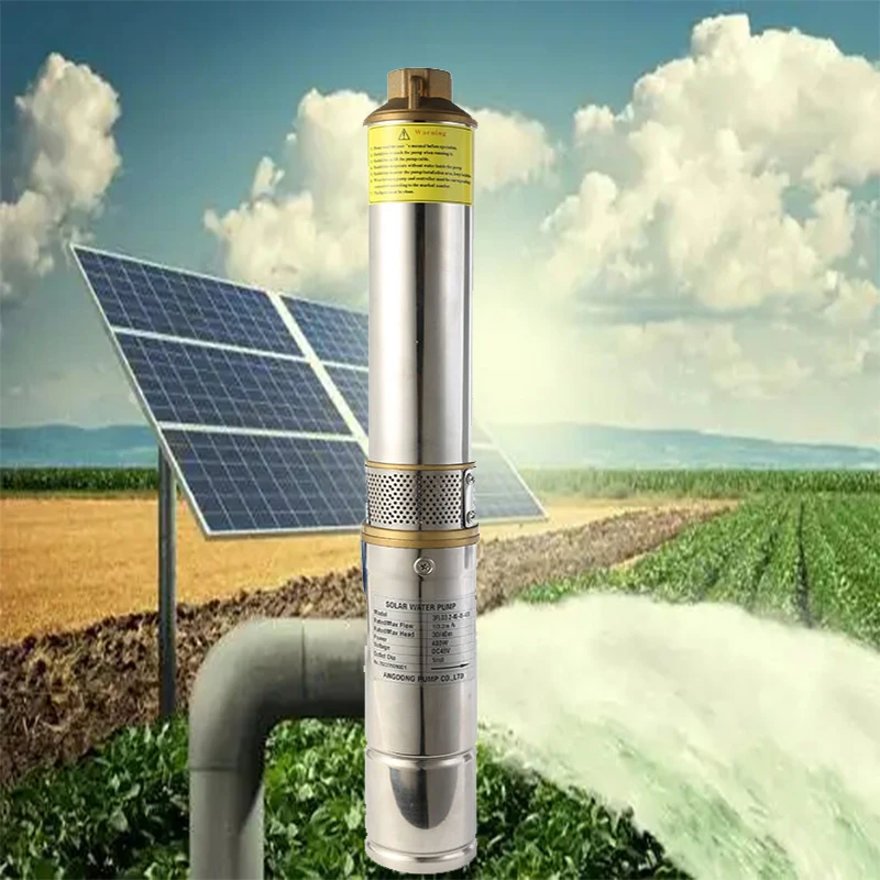 Ang Long 3inch Powered Deep Well Solar Water Pump For Agriculture Farm Irrigation