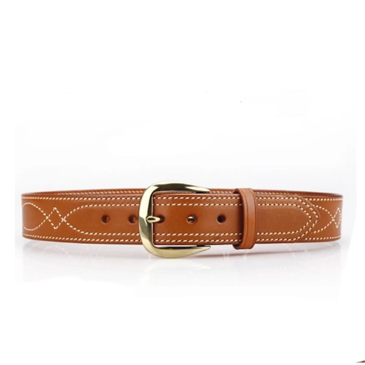 Gal SB6 Handgefertigter Doppellagiger Genähter Gürtel Herren Gürtel aus Rindsleder Taktischer Gürtel Outdoor Seal SB3 – Detail 5