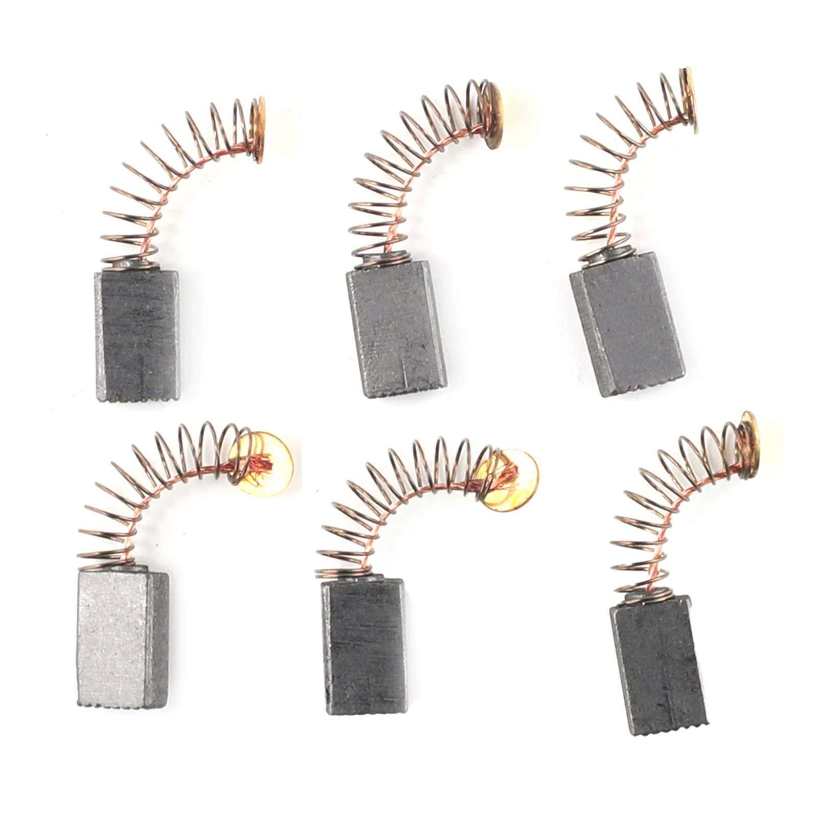 6PCS Carbon Brushes Electric Motor Brush Replacement For Hand Drills Angle Grinders Hair Dryers Blenders Trimmers Power Tools