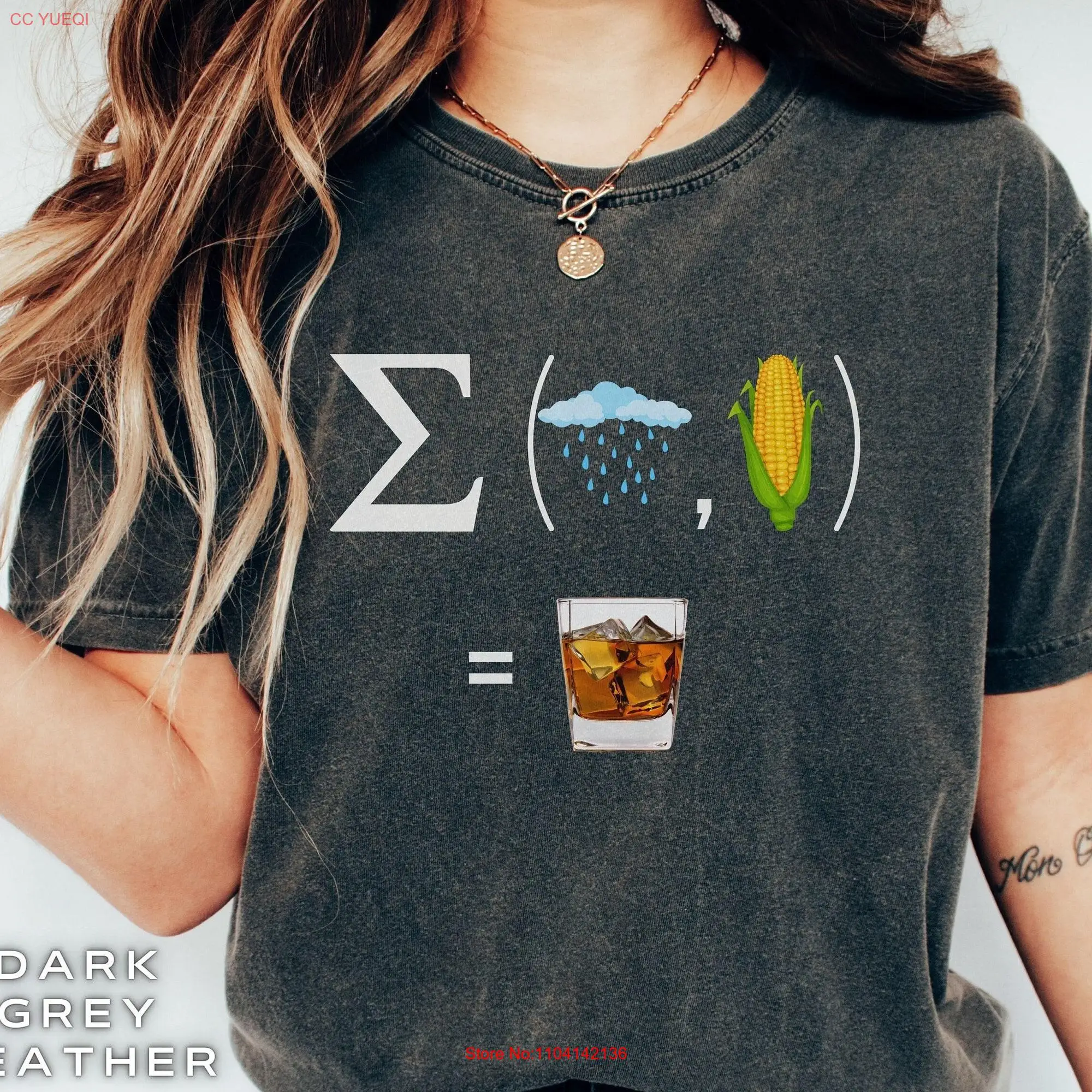 Funny Math Teacher Bourbon T Shirt Whiskey Lover Mathematics Calculus Algebra Professor Drinking Tutor