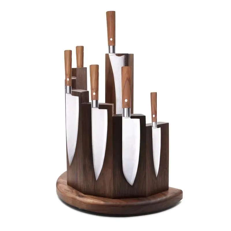 for Custom bamboo/walnut/cherry wood magnetic knife holders, cutlery, scissors and tool holders/strips/strips for kitchens