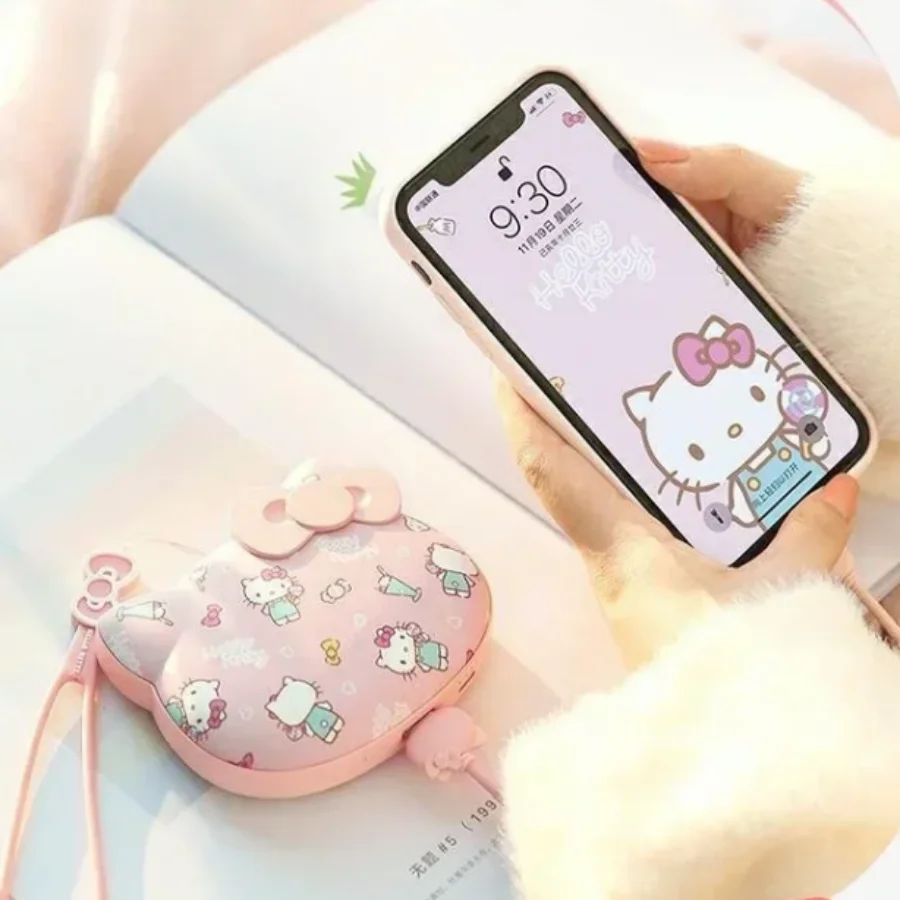 Cute 10000 Mah Hello Kitty Mobile Power Fast Charger Ultra-thin Portable Girl Creative High-end Cartoon Supply For Iphone Toys