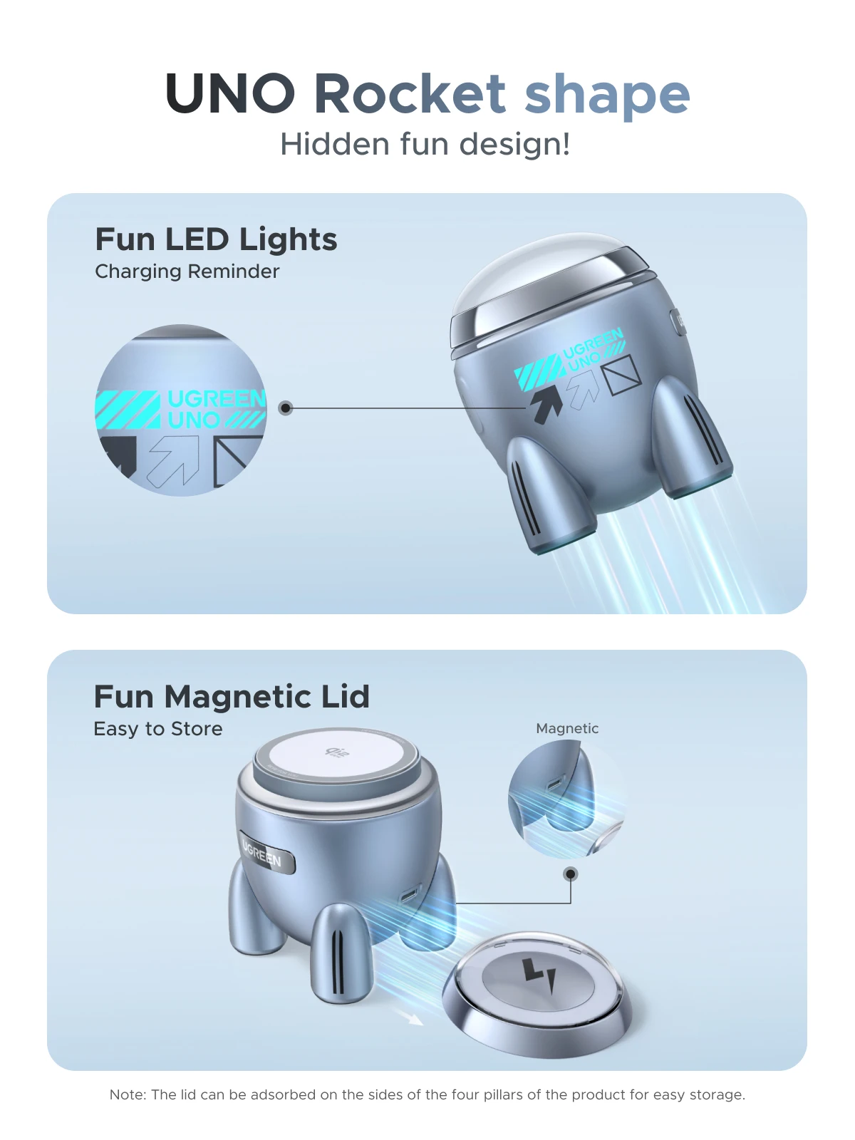 UGREEN Magflow 25W Qi2 Wireless Charger for iPhone 17/16 Pro Max