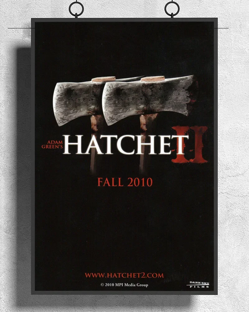 L461 HATCHET 2 Movie Horror Slasher Gore Silk Fabric Poster Art Decor Indoor Painting Gift