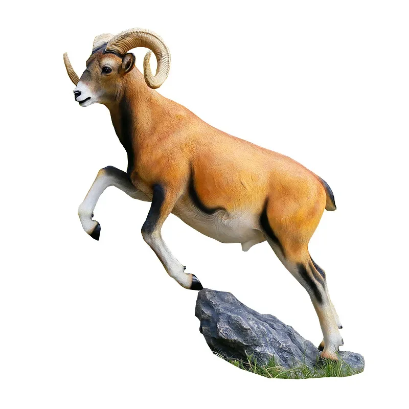 

Fiberglass sheep, sculpture simulation animal sheep, ornament real estate, outdoor garden landscape decoration