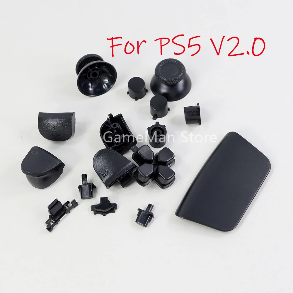 1set Full Set Colorful Plastic Buttons For PlayStation5 PS5 V2.0 BDM-020 Controller L1 R1 L2 R2 ABXY D-pad Direction Key