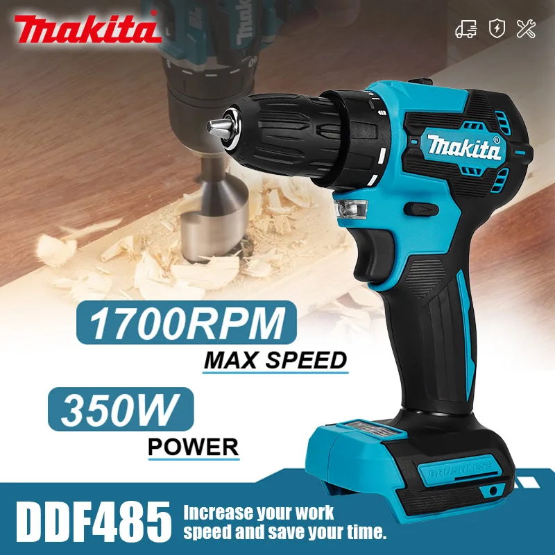

Makita DDF485 18V Brushless Electric Drill Tools Cordless Driver Drill 18V Electric Screwdriver DIY Tool Makita DDF485