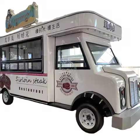 Fast Food Truck Coffee Caravan Cart Mobile Pizza Trailer Vending Kiosk For Sale Europe