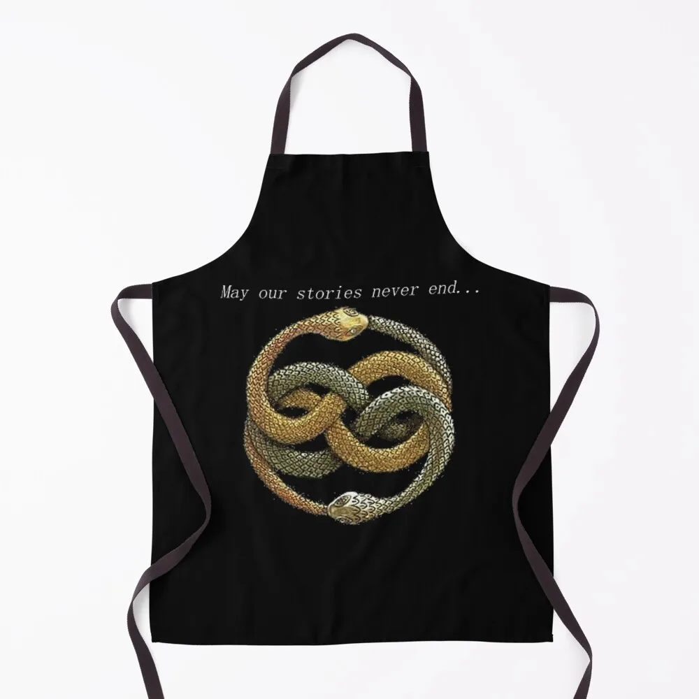 

Never Ending Story - May our stories never end... Apron Dress chefs Apron