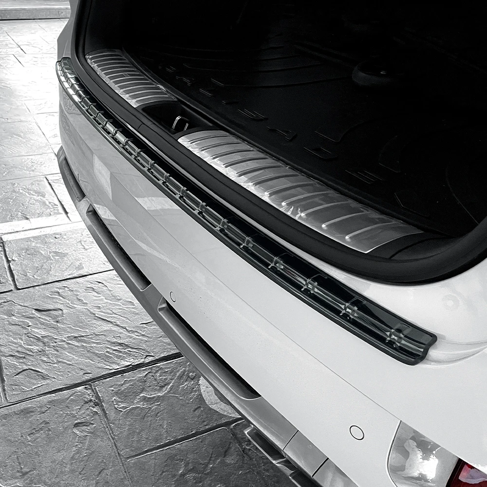 For Hyundai Palisade 2020-2022 LHD/RHD Stainless Steel Rear Trunk Tailgate Outside Pedal Cover Protector Car Accessories