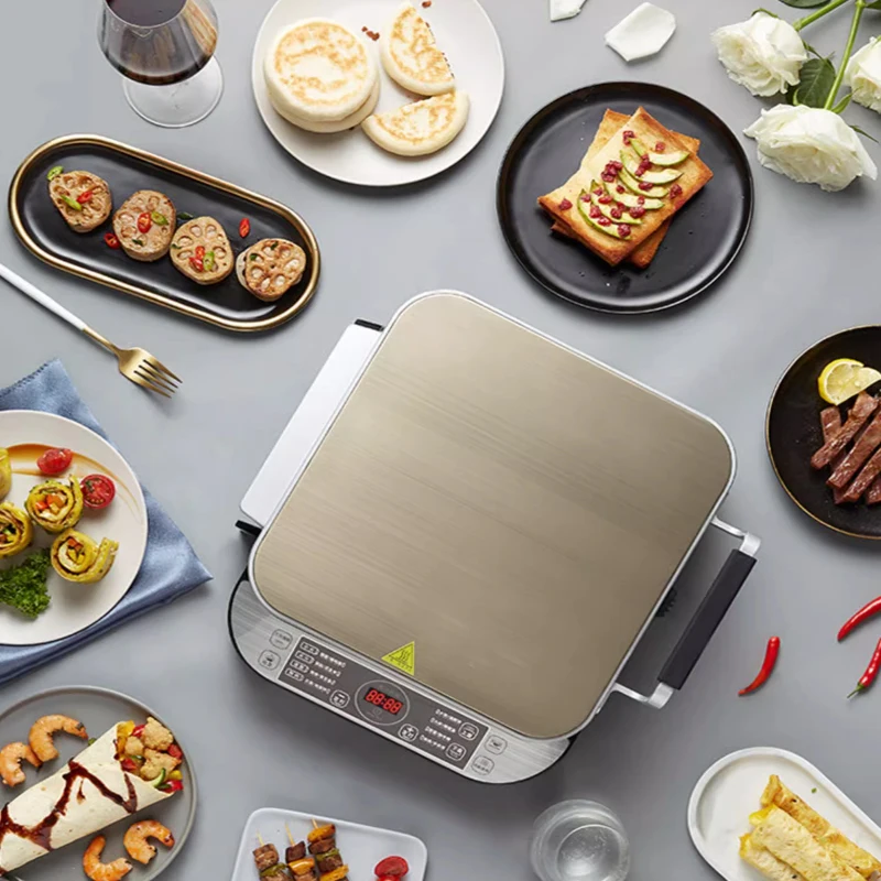 Electric pancake maker with detachable, washable, detachable, double-sided heating, household large depth automatic multifunctio
