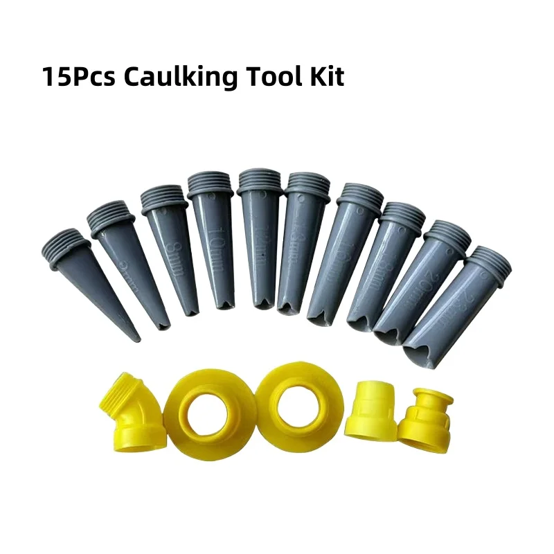

15 шт., набор инструментов для уплотнения, насадка-аппликатор для герметика, раковина для ванной комнаты, кухонная плитка, инструменты для ремонта зазоров