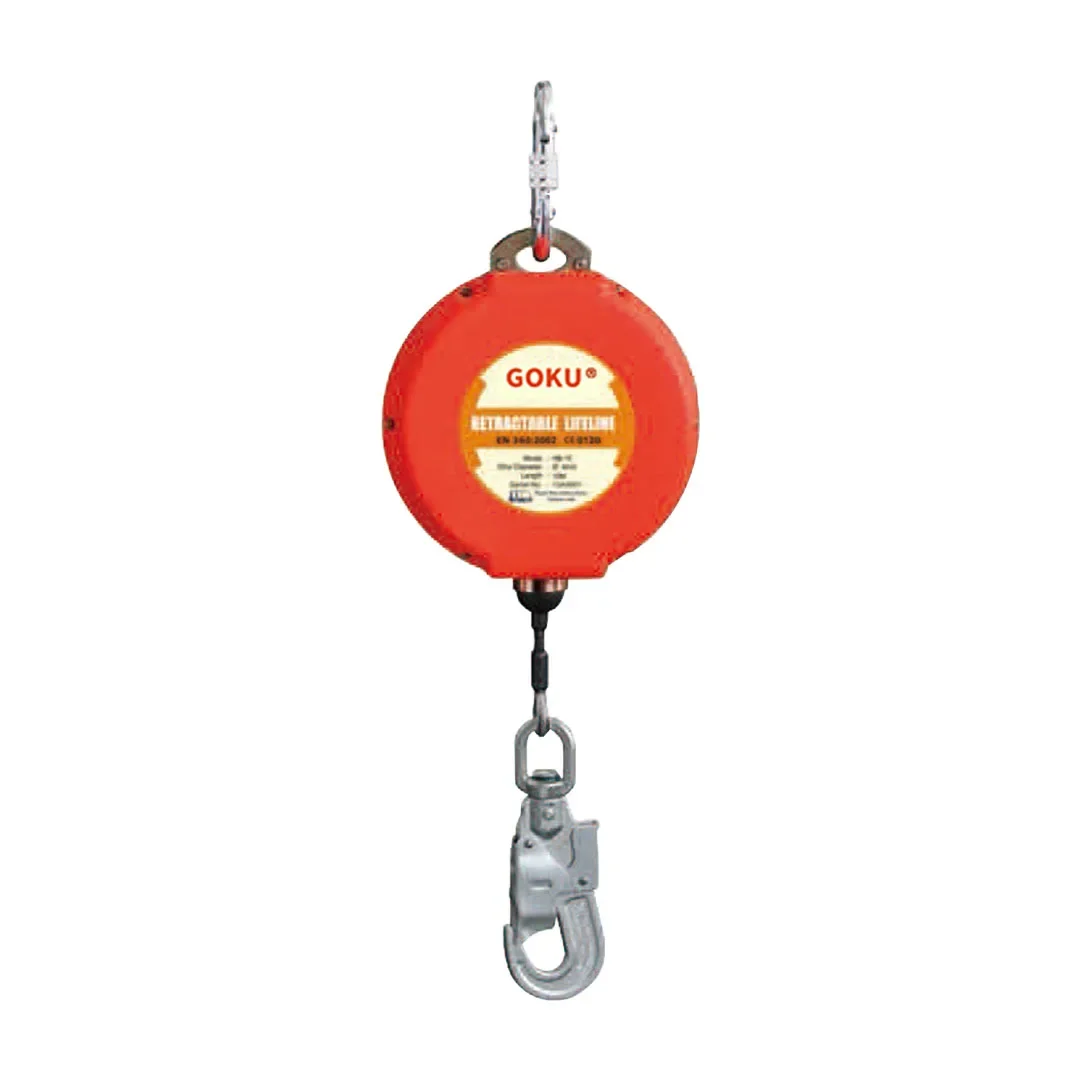 20m Cable Safety Fall Protection Retractable Lanyard Self Retracting Lifelines Fall Arrester