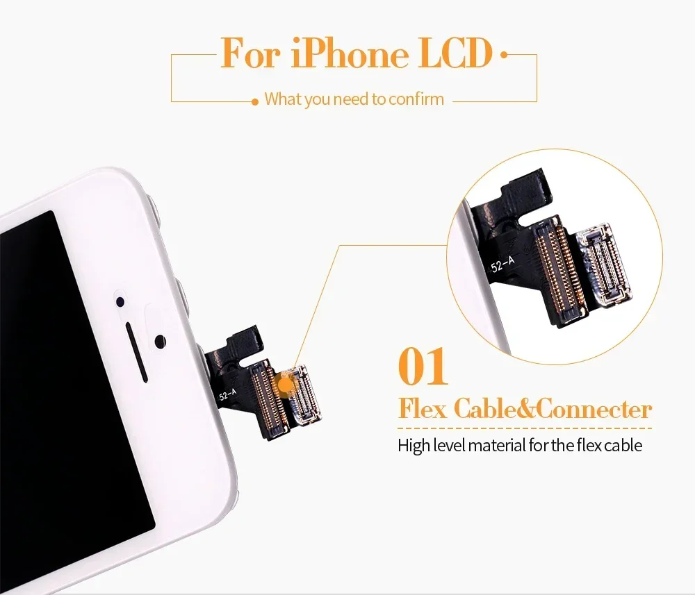 Pantalla LCD de repuesto para iPhone 5 5S, digitalizador de pantalla para iPhone 5 5S, montaje de repuesto