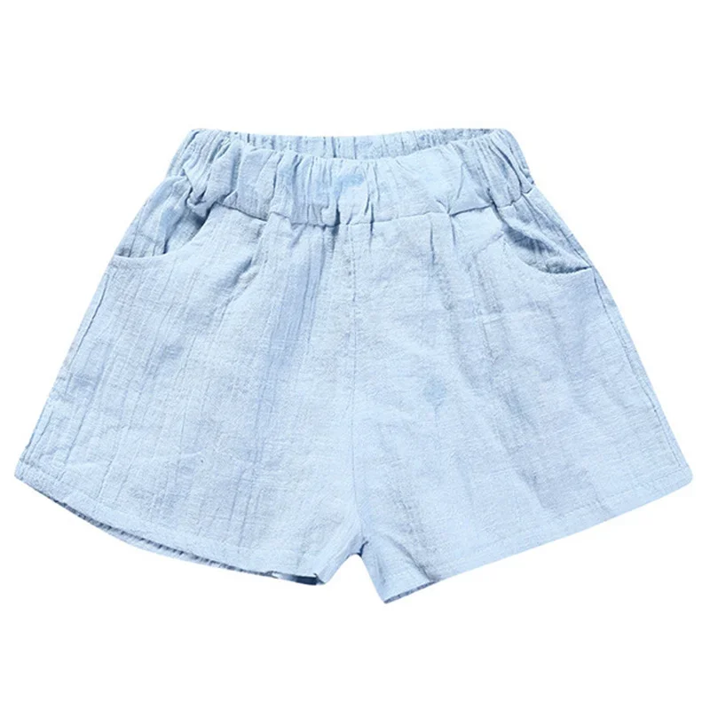 2024 Baby Boys Shorts Summer Cotton Solid PP Linen Shorts for Boy Harem Pants Toddler Children Short Casual Kids Clothing 1-7y