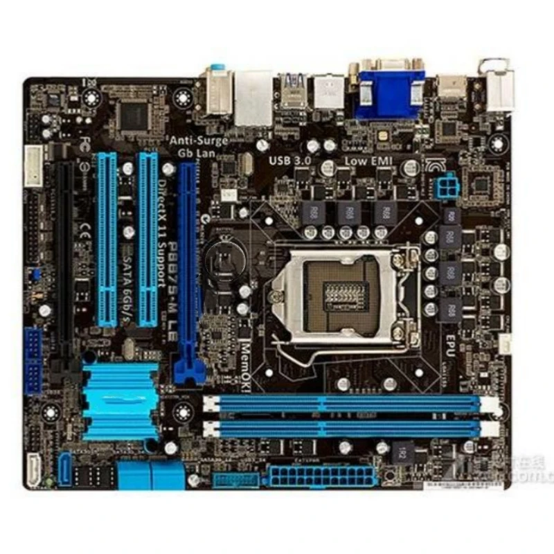 P8B75-M LE computer motherboard B75 LGA 1155