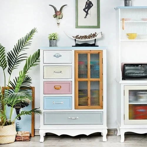

Simple Modern Bedroom Solid Wood Storage Chest of Drawers Living Room Drawer Economical Locker Chest of Drawers Cabinet