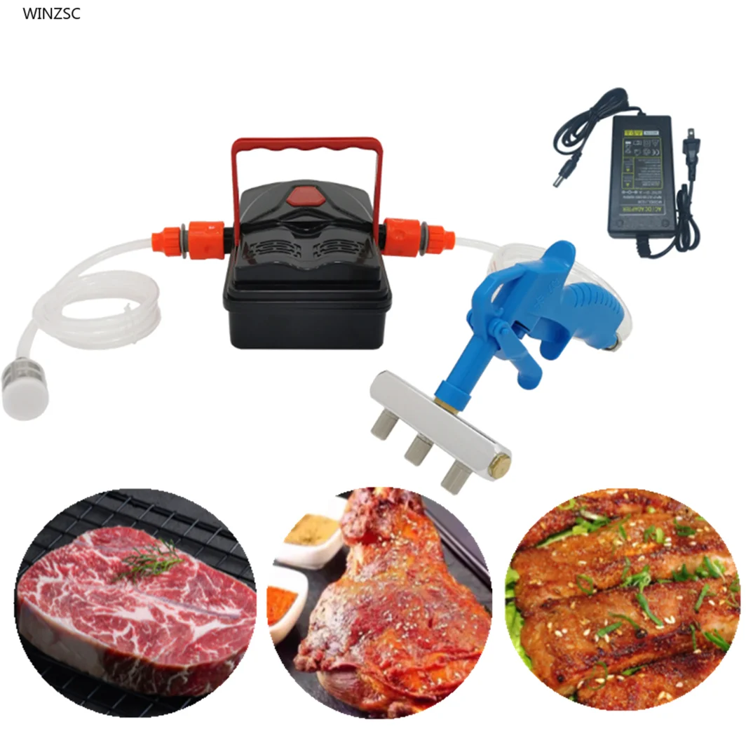 Electric High Pressure Bacon Pump Gun Meat Saline Syringe Pump Electric Injector Meat Processor