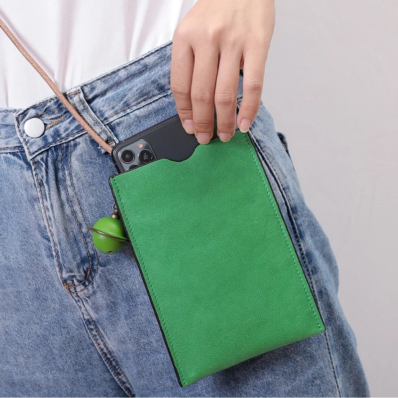 

Mobile Phone Bag Mini Bag Cross-Border New Arrival Genuine Leather Women's Bag Crossbody Bag Mobile Phone Bag Cowhide Leather Si