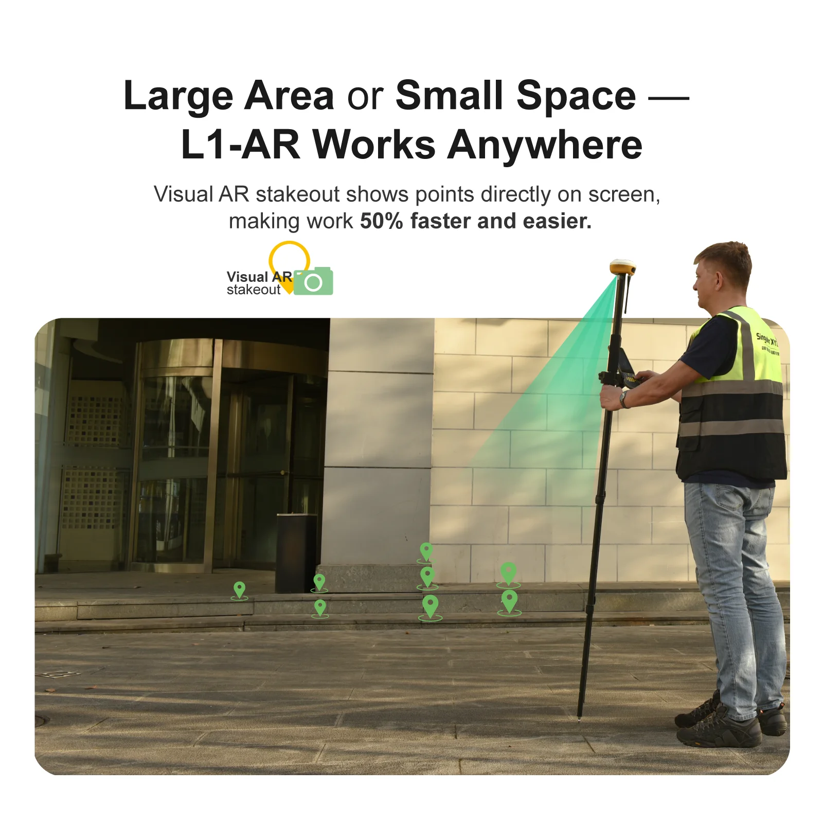 Receiver Cm Accuracy Stakeout 1408 Channels Receiver For Surveying Construction Mapping