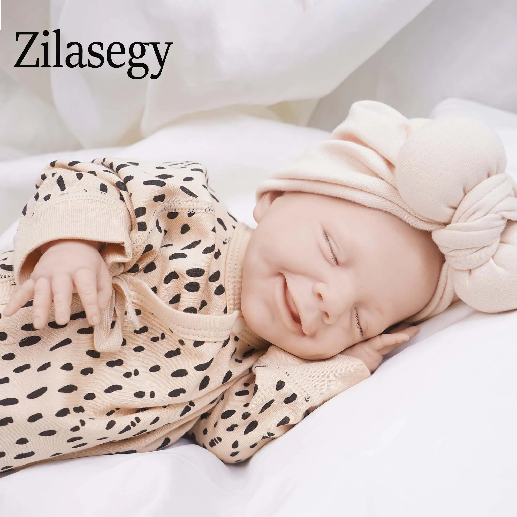 Zilasegy 100% Silicone 17inch Reborn Baby Dolls Realistic Baby Doll Lifelike Newborn Wholesale Toys for Children Christmas Gift