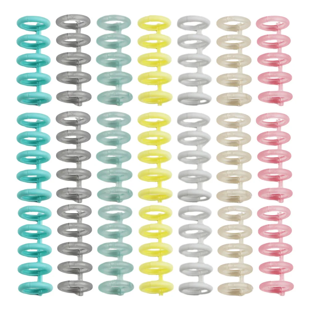 

30Pcs Small Binder Rings Convenient Loose Leaf Binder Rings for Planner Pages Notes Receipts Storage Plastic Ring Set