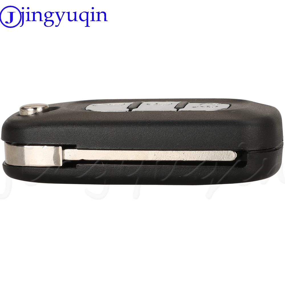 jingyuqin Remote Flip Folding Key Shell Fob Case For Renault Logan Clio Vivaro Master Traffic Kangoo Megane laguna