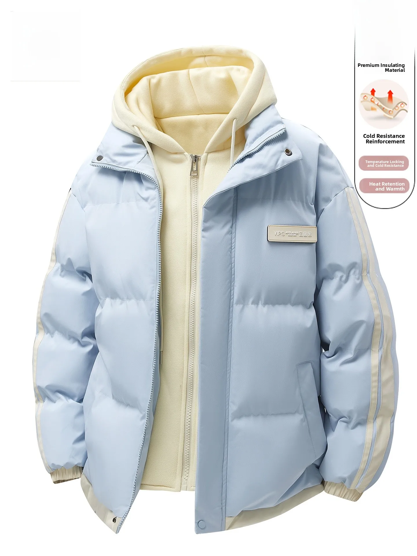 

Утепленная хлопковая куртка с капюшоном для мужчин, зимняя теплая верхняя одежда от TUCANO, повседневная, с наполнителем из полиэстера, на молнии