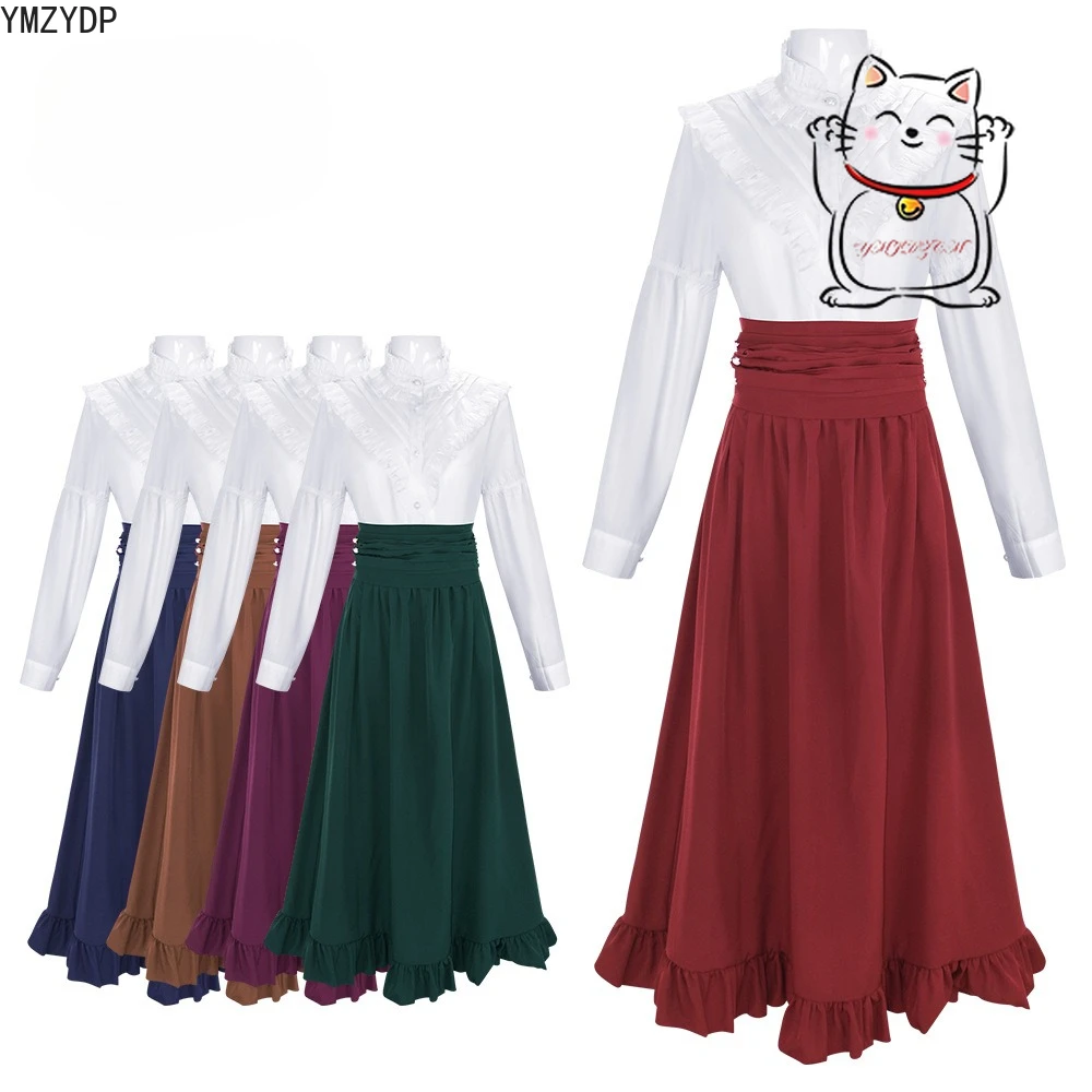 

Spot 19th century Victorian era women's classic two-piece Renaissance multi-color dress hot