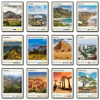 Africa Travel Scenery Poster Ghana Cape Town Morocco Madagascar Canvas Painting Photography Wall Art Picture Office Home Decor