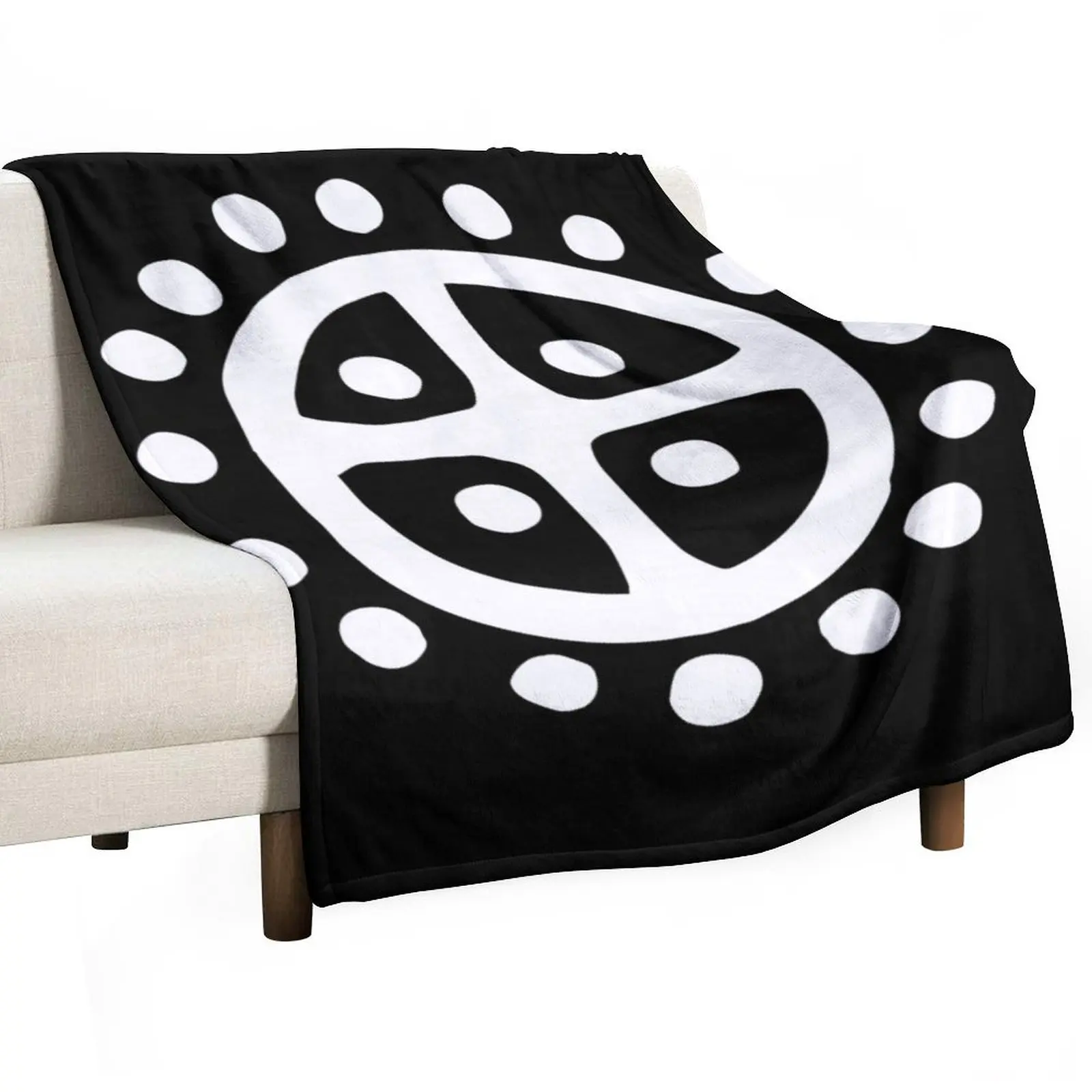 Nordic Sun Wheel Symbol Prehistoric Pagan Solar cross witchcraft Throw Blanket Summer Single Blankets