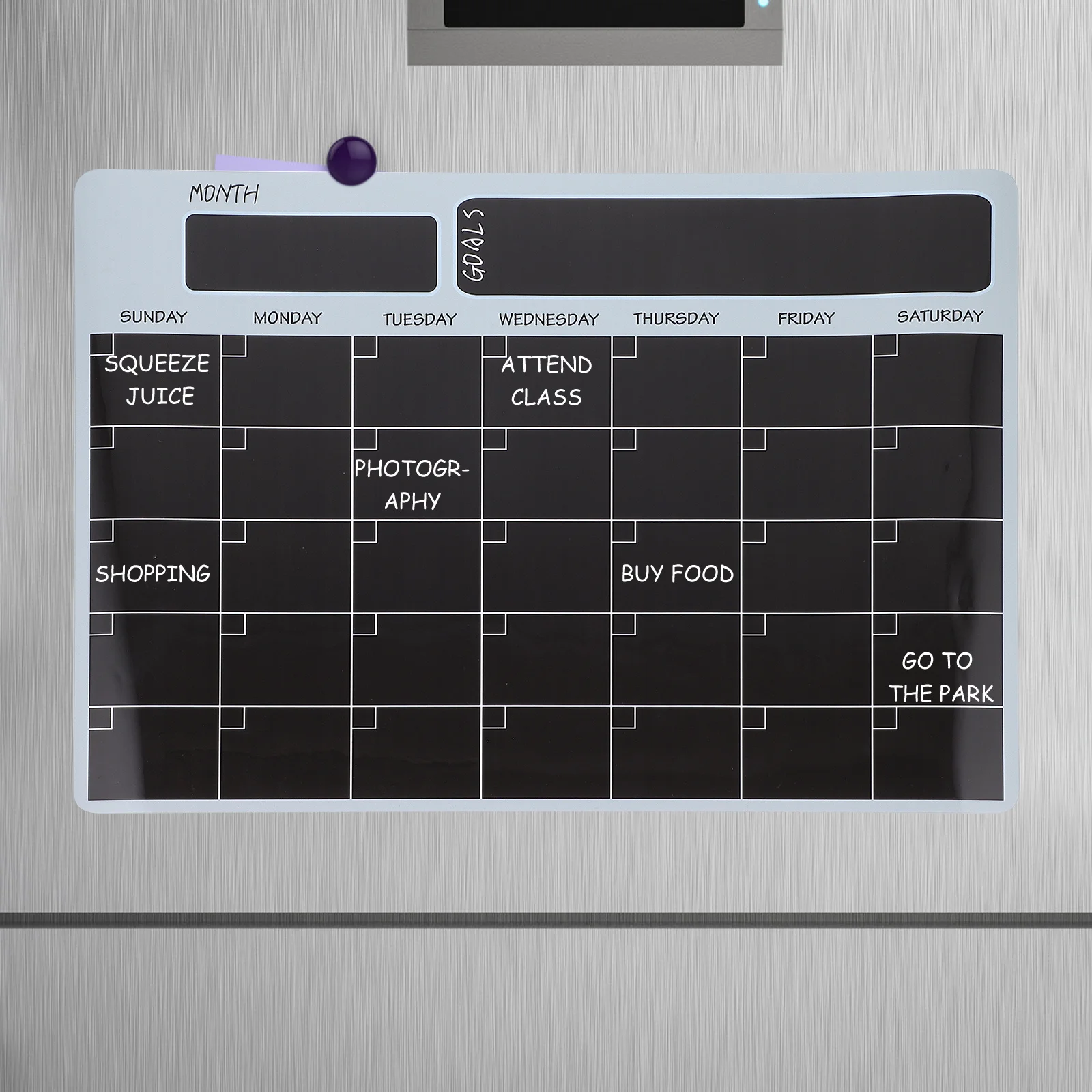 Magnetic Weekly Monthly Plan Calendar For Fridge Schedule Board Message Note Organizer Erasable Meal Planner Family Gift