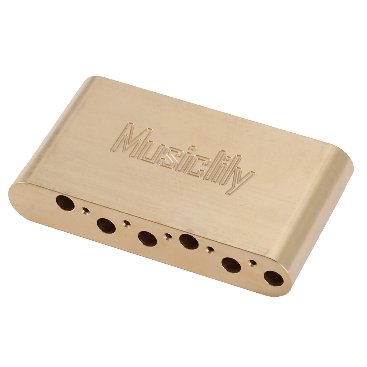 Musiclily Ultra 54mm String Spacing 42mm Depth Full Solid Brass Block for ST Electric Guitar Wilkinson WVC/WVP Tremolo Bridge