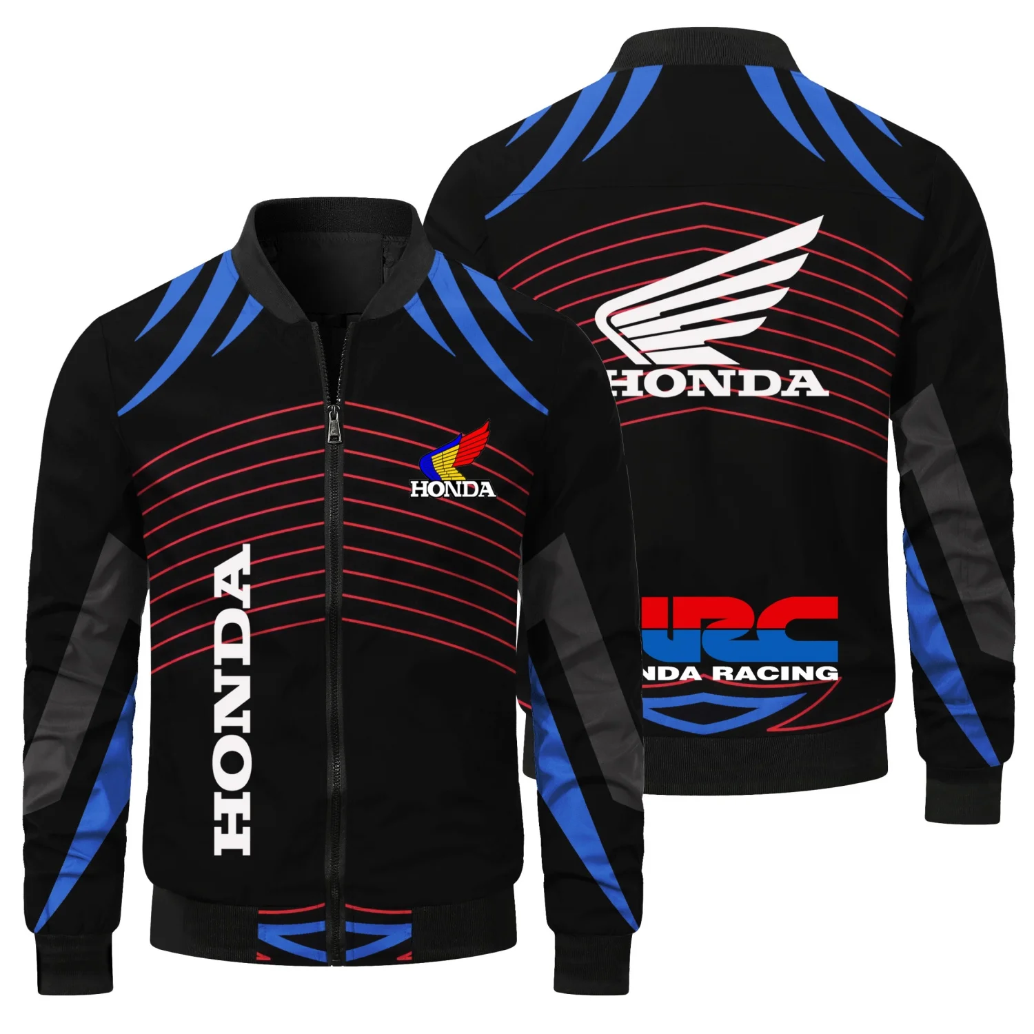 New Honda Logo Motorcycle Racing Team Men's Jacket Sporty and Fashionable Men's Jacket Spring and Autumn Men's Clothing Coat