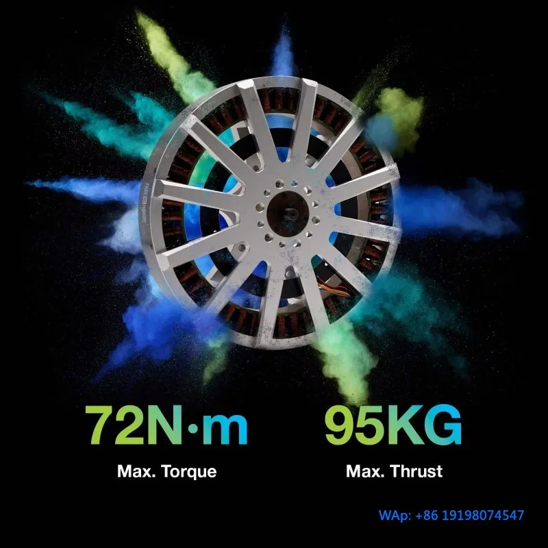 

Бесщеточный двигатель постоянного тока H23850 KV35 с тягой 100 кг для пилотируемого мультироторного парамотора