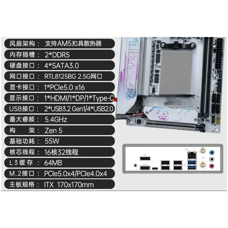 CPU package 5.0 desktop 16 core main board game design