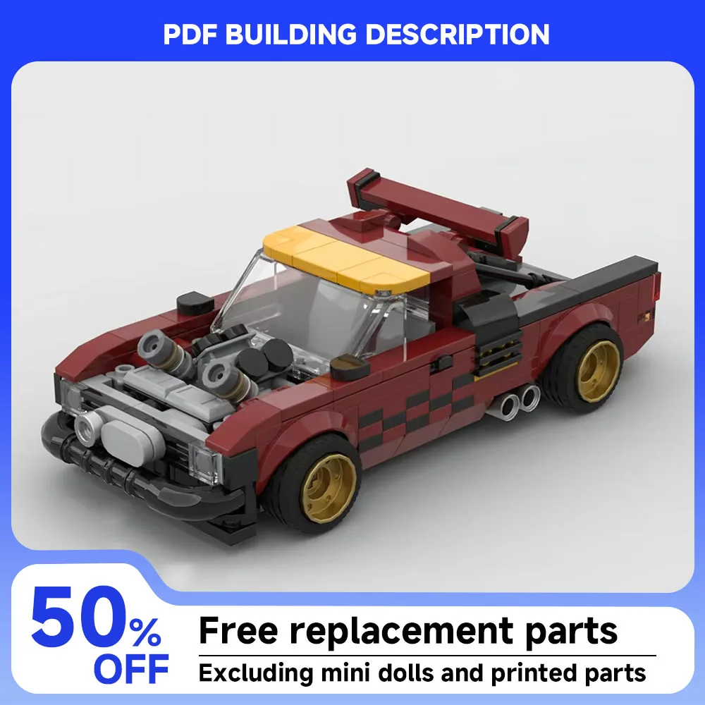 

302 шт. MOC Скорость ​ ​ Серия City Racing, известная модель спортивного автомобиля, технологические строительные блоки для автомобилей, креативные детские игрушки «сделай сам», подарок