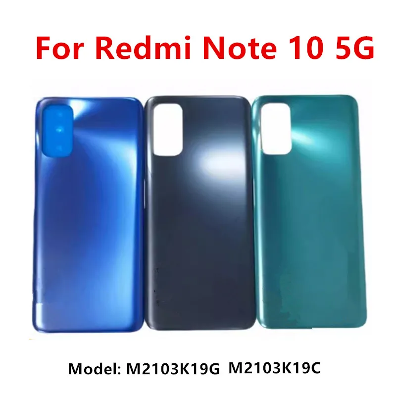 

Note10 5G Housing For Xiaomi Redmi Note 10 5G 6.5" Plastic Battery Back Cover Door Repair Rear Clear Case