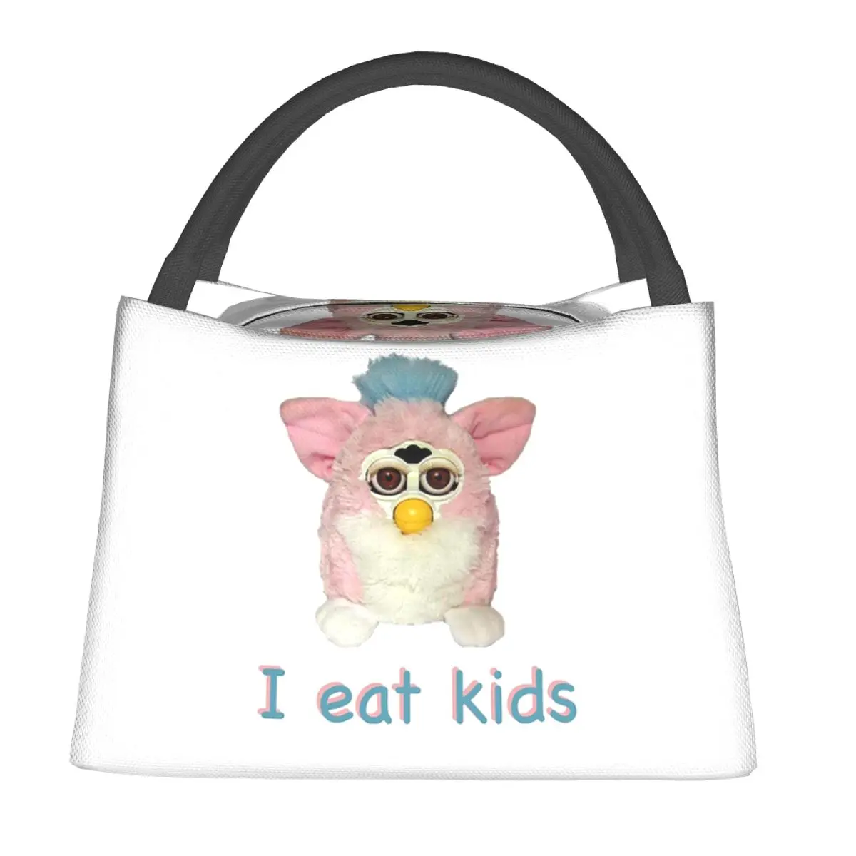 

Furby I Eat Kids Insulated Lunch Bag for Women Children Leakproof Food Boxes Thermal Lunch Box Tote