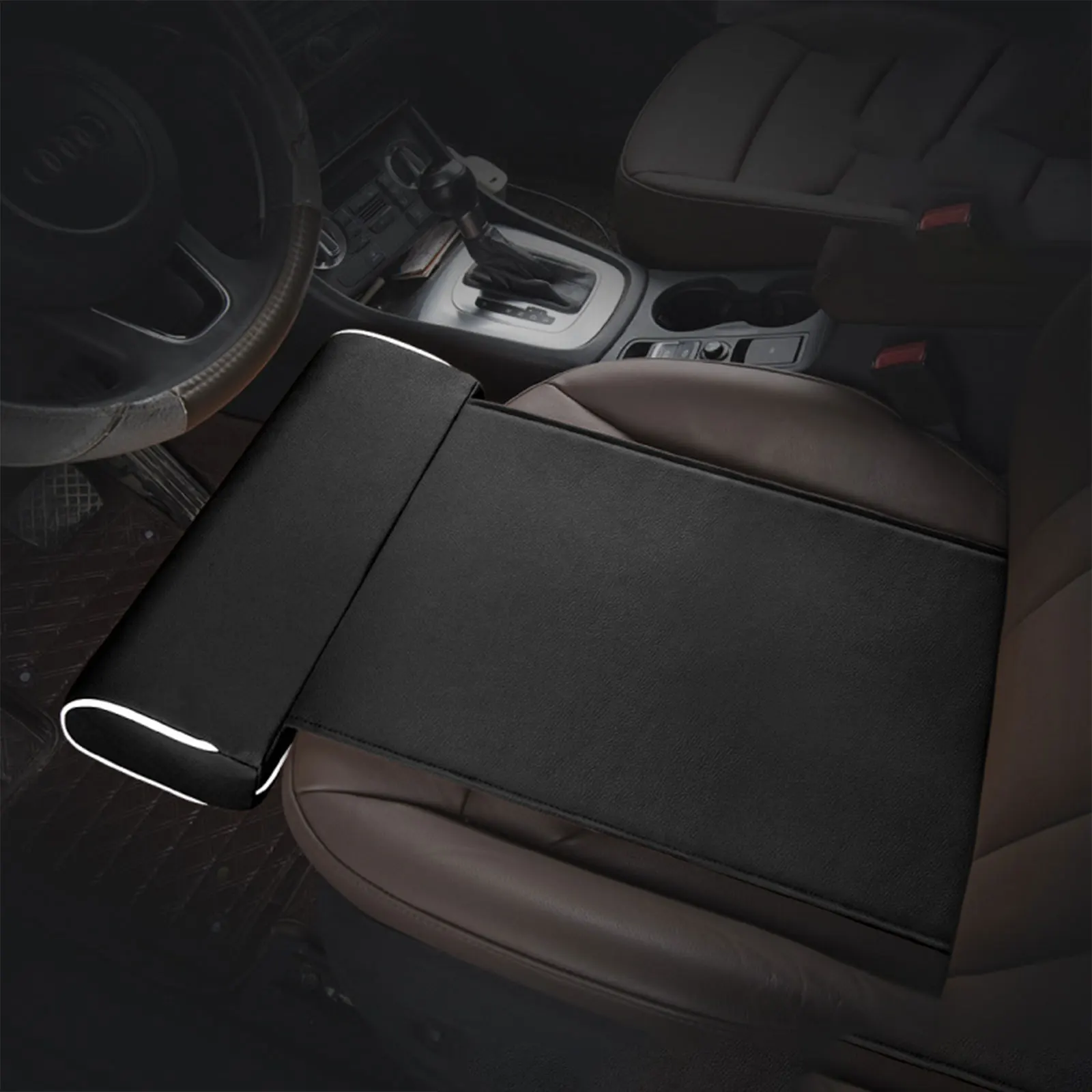 

Universal Car Seat Leather Leg Pad Support Extension Mat Soft Foot Support Leg Leather Cushion Knee Pad Memory