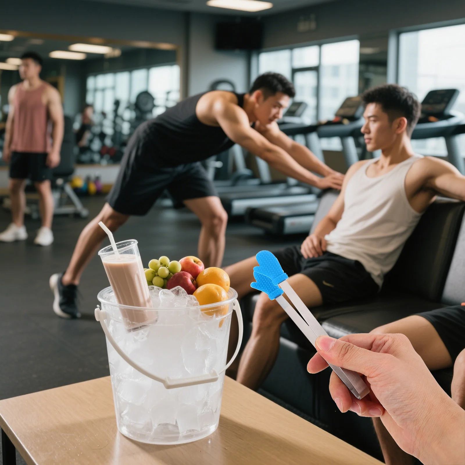 

8pcs Mini Food Tongs Stainless Steel Silicone Tips Small Ice Cube Serving Tongs For Cooking Bbq Grilling Appetizers Desserts