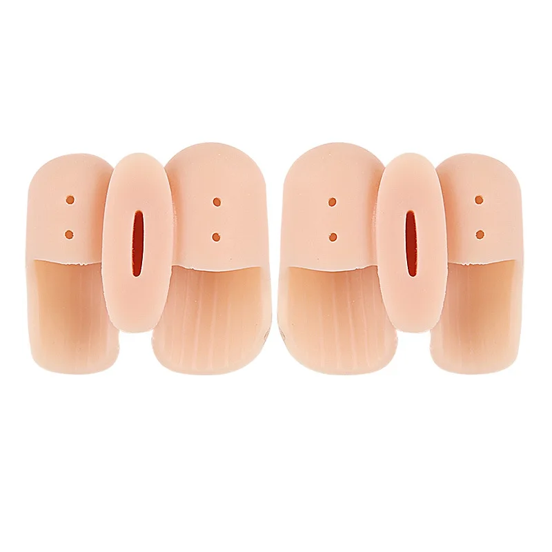 앞발 패드 이중 구멍 발가락 분리기 엄지 발가락 뼈 겹치는 발가락 분리기 부드러운 마찰 방지 발가락 보호대 발가락 클램프 엄지 발가락 패드