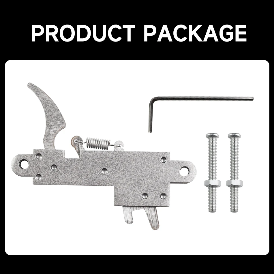1 Stainless Steel Crossbow Trigger Assembly, 60 Pound Bowstring Release Device, Crossbow Replacement Parts Hunting Accessories view 5
