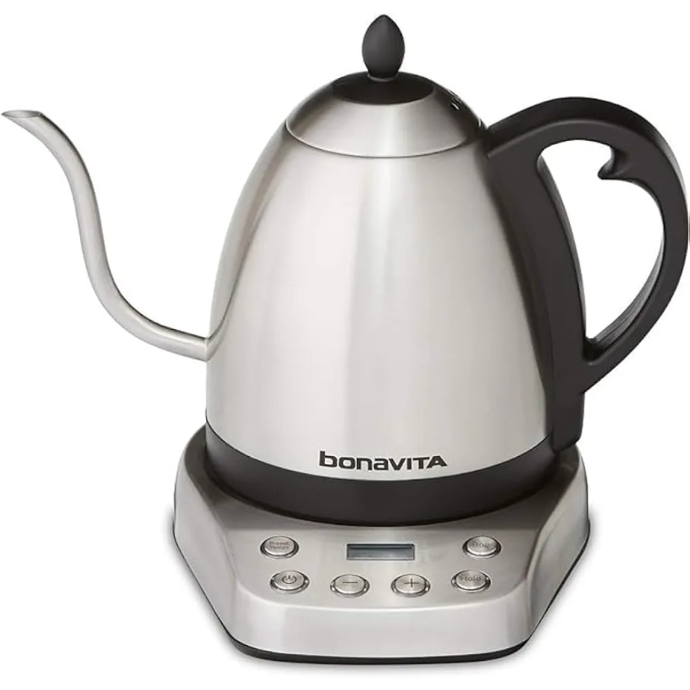 

Bonavita 1 Liter Digital Variable Temperature Gooseneck Electric Kettle, Coffee Kettle Pour Over or Making Tea, Precise Control