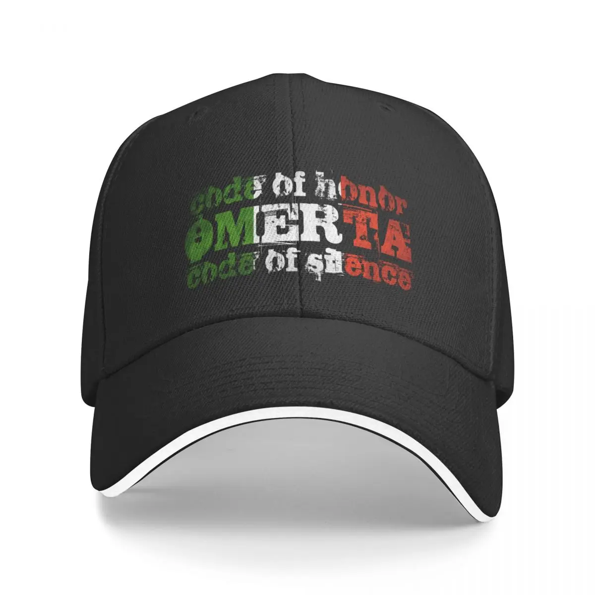 Italian Code of Honor Omerta Code of silence Italia Baseball Cap Brand Man cap Trucker Hat Mens Caps Women's