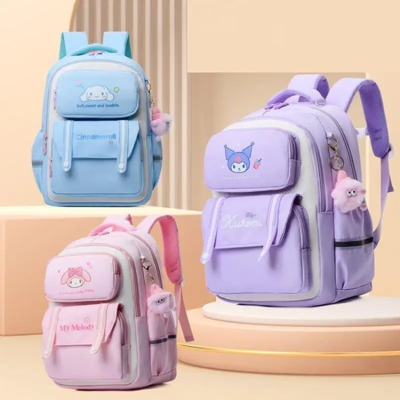 

Sanrio студенческий рюкзак для защиты позвоночника My Melody Kids с героями мультфильмов Kawaii модный школьный рюкзак Cinnamoroll большой емкости легкий новый