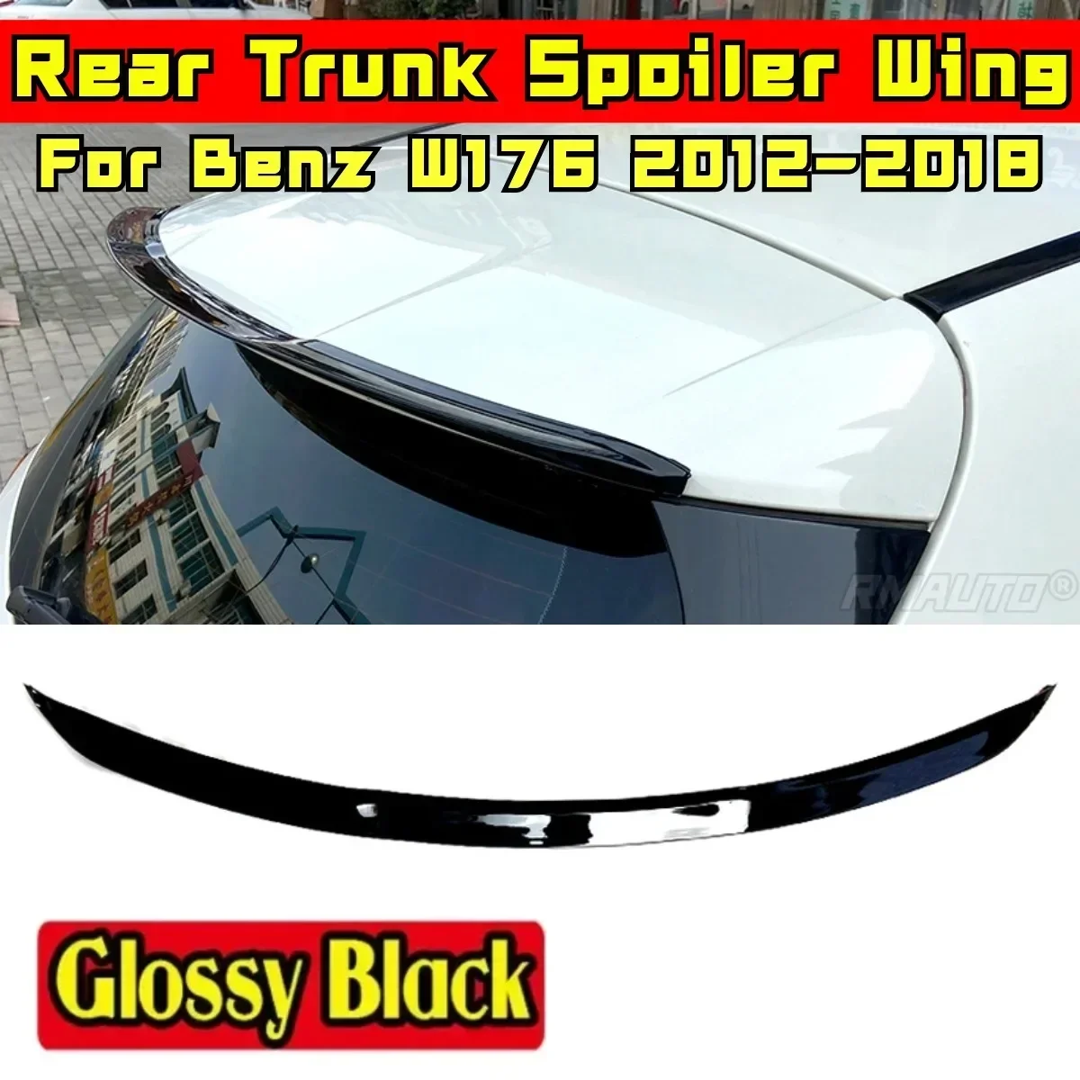 Car Rear Roof Spoiler Body Kit Car Rear Spoiler Wing For Mercedes Benz A-Class Hatchback A180 A200 W176 A200 A250 A260 2012-2018