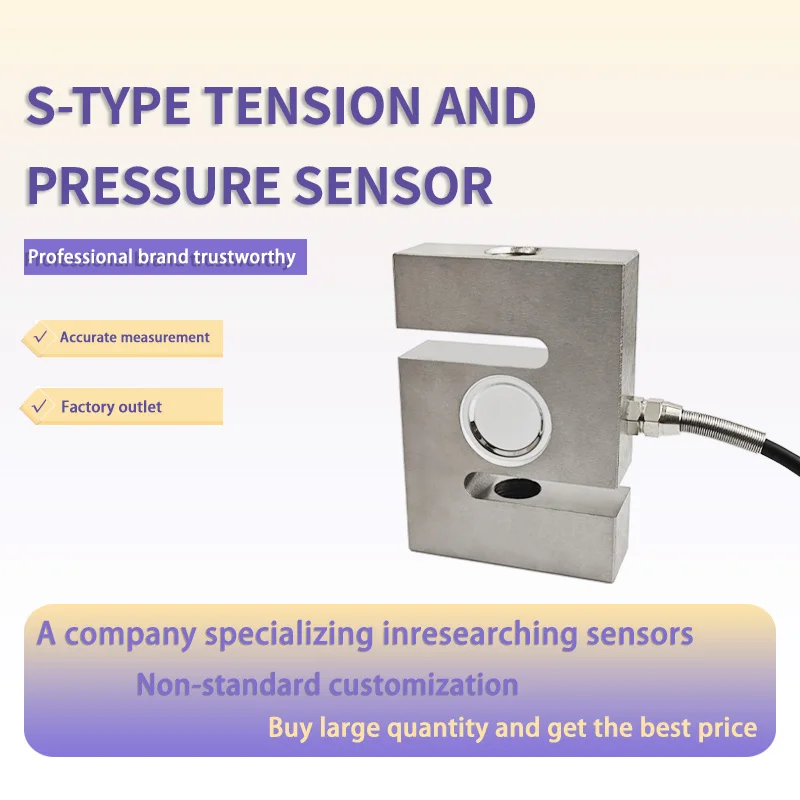 

Large S Type Load Cell S3 Pull Pressure Sensor Tension/Compression Sensing Element Industrial Production Machinery Manufacturing