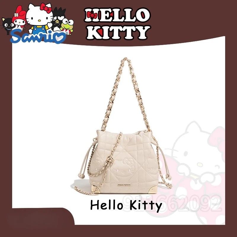 

Sanrio Hello Kitty New Women's Shoulder Bag Luxury Brand Original Women's Handbag Fashion Chain Women's Bag Large Capacity